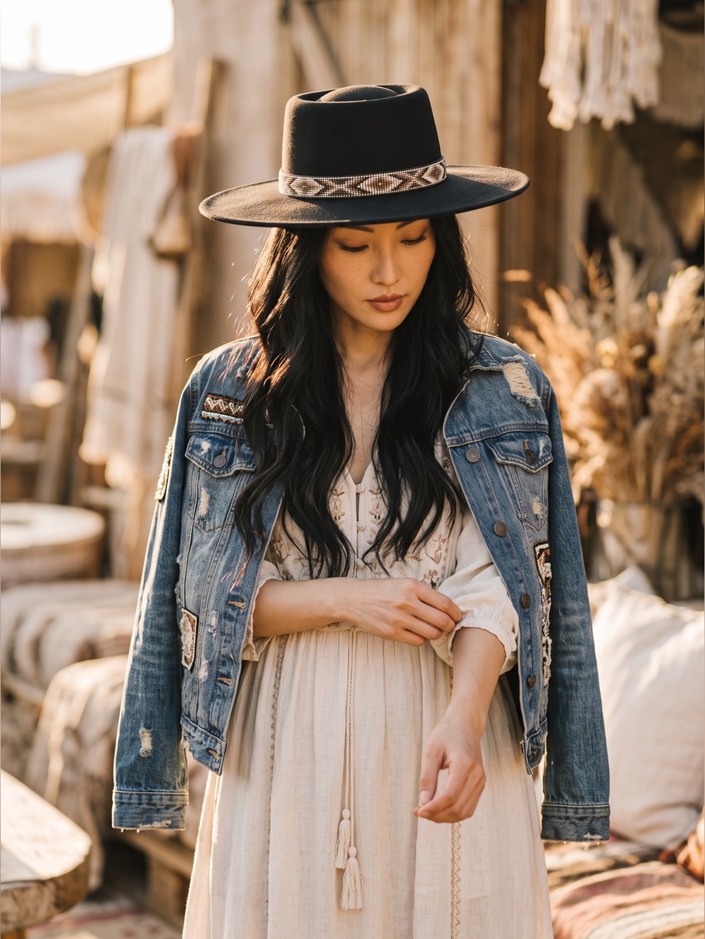 Wonderly Black Felt Hat